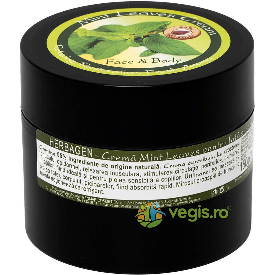 Crema pentru Fata si Corp Mint Leaves 150g