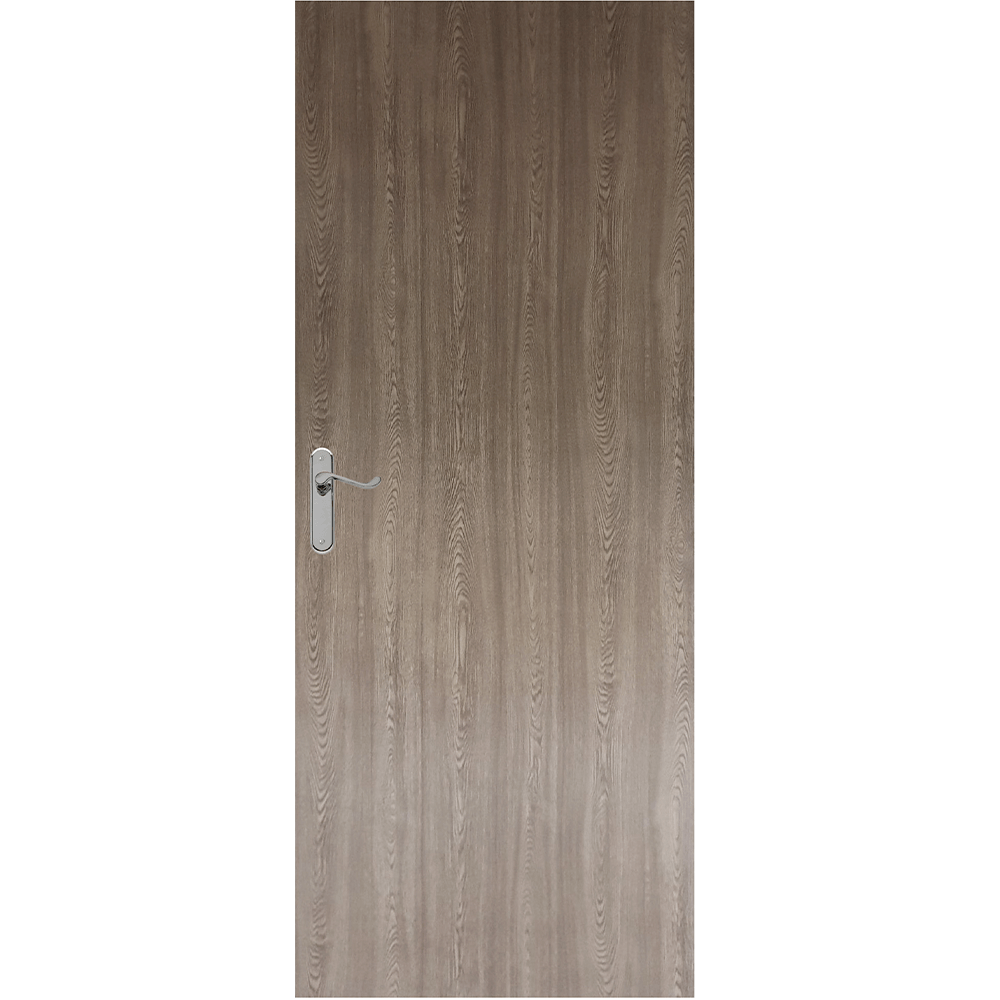 Usa interior celulara Pamate M050, model plina, reversibila, MDF, gri, toc fix, 200 x 80 cm x 3.5 cm
