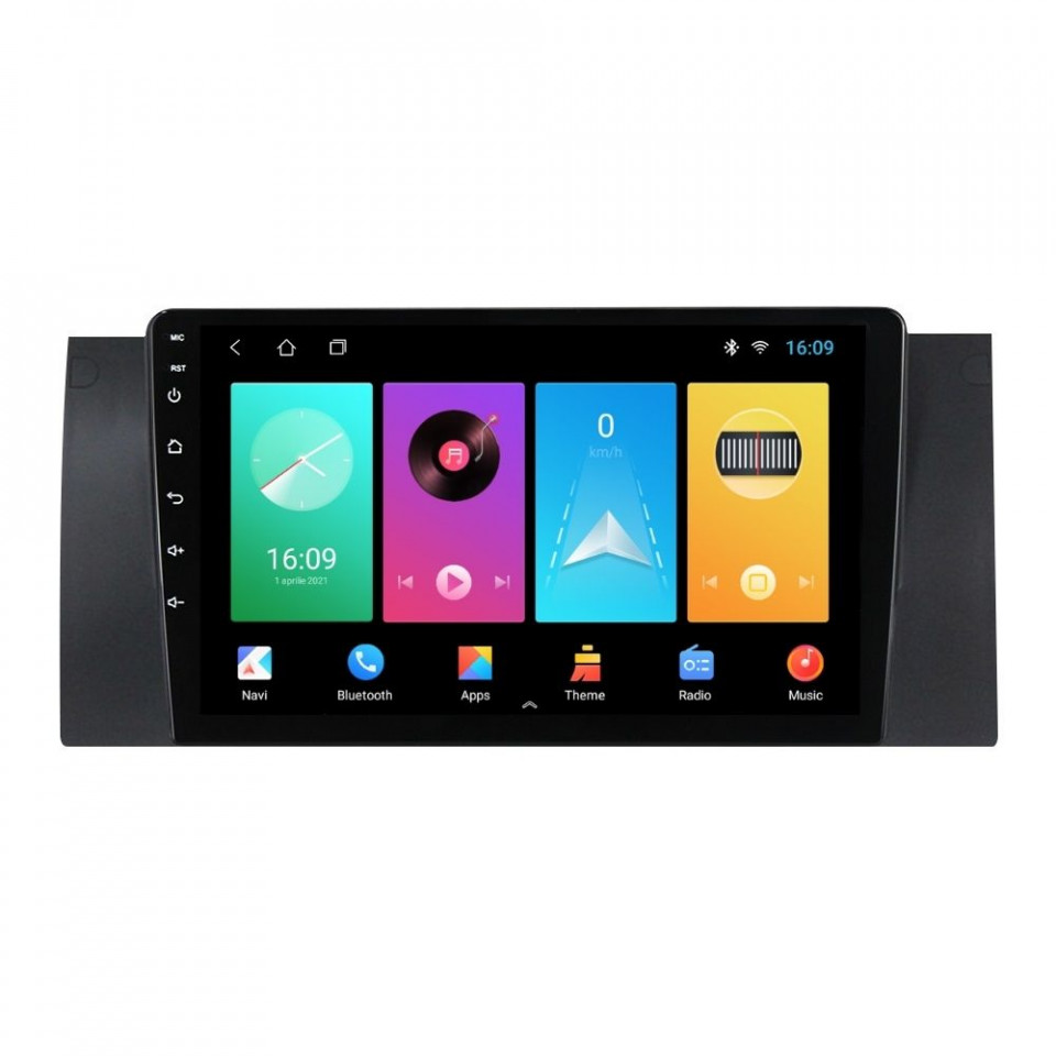 Navigatie dedicata cu Android BMW X5 (E53) 2000 - 2006, 1GB RAM, Radio GPS Dual Zone, Display HD IPS 9" Touchscreen, Internet Wi-Fi, Bluetooth, MirrorLink, USB