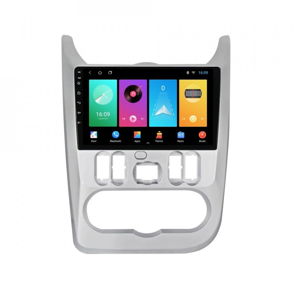 Navigatie dedicata cu Android Dacia Duster I 2010 - 2013, 1GB RAM, Radio GPS Dual Zone, Display HD IPS 9" Touchscreen, Internet Wi-Fi, Bluetooth, MirrorLink, USB
