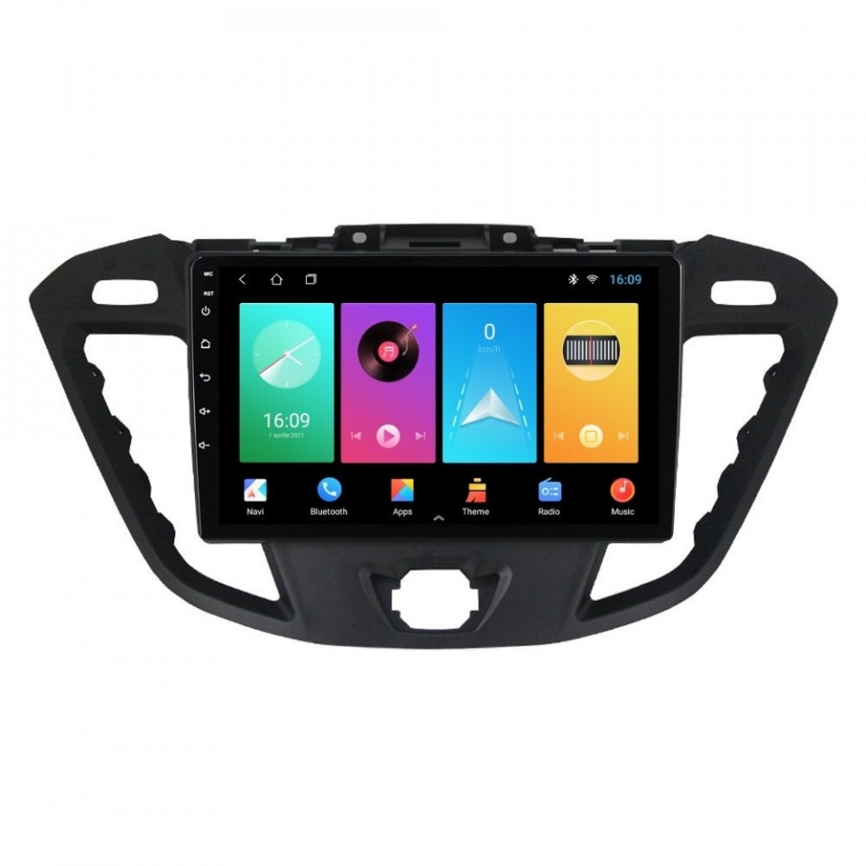 Navigatie dedicata cu Android Ford Transit / Tourneo Custom 2012 - 2018, 1GB RAM, Radio GPS Dual Zone, Display HD IPS 9" Touchscreen, Internet Wi-Fi, Bluetooth, MirrorLink, USB