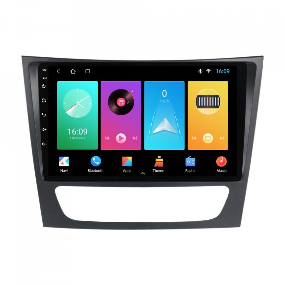 Navigatie dedicata cu Android Mercedes E-Class W211 2002 - 2009, 1GB RAM, Radio GPS Dual Zone, Display HD IPS 9" Touchscreen, Internet Wi-Fi, Bluetooth, MirrorLink, USB