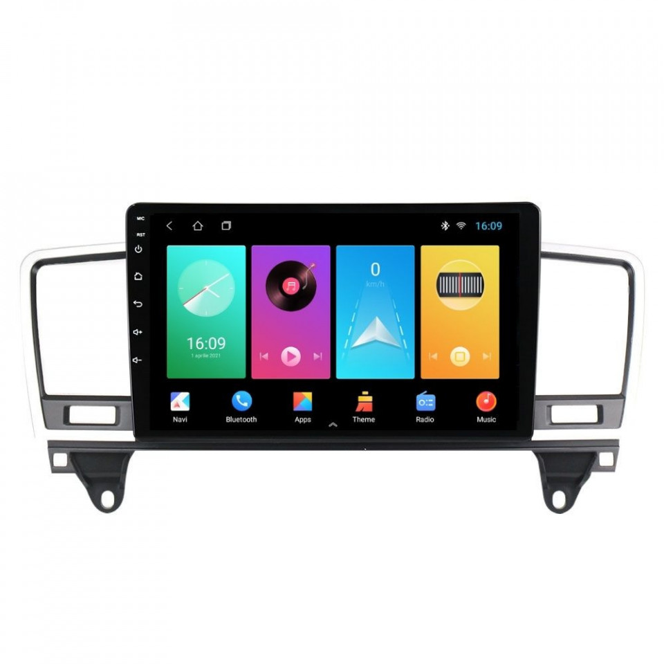 Navigatie dedicata cu Android Mercedes M-Class ML W166 2011 - 2015, 1GB RAM, Radio GPS Dual Zone, Display HD IPS 9" Touchscreen, Internet Wi-Fi, Bluetooth, MirrorLink, USB
