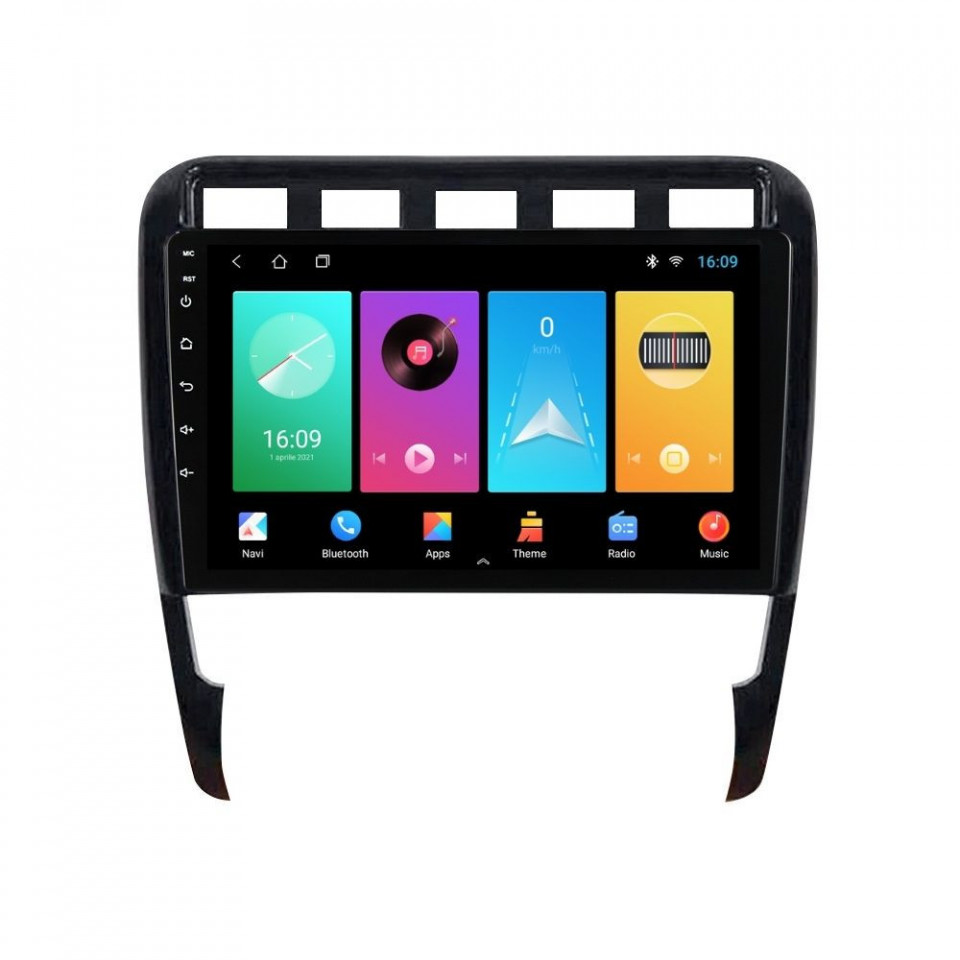 Navigatie dedicata cu Android Porsche Cayenne 2002 - 2010, 1GB RAM, Radio GPS Dual Zone, Display HD IPS 9" Touchscreen, Internet Wi-Fi, Bluetooth, MirrorLink, USB