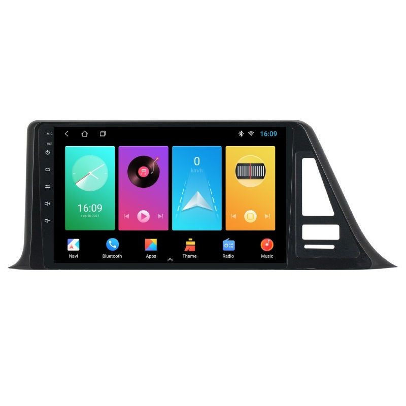 Navigatie dedicata cu Android Toyota C-HR dupa 2016, 1GB RAM, Radio GPS Dual Zone, Display HD IPS 9" Touchscreen, Internet Wi-Fi, Bluetooth, MirrorLink, USB