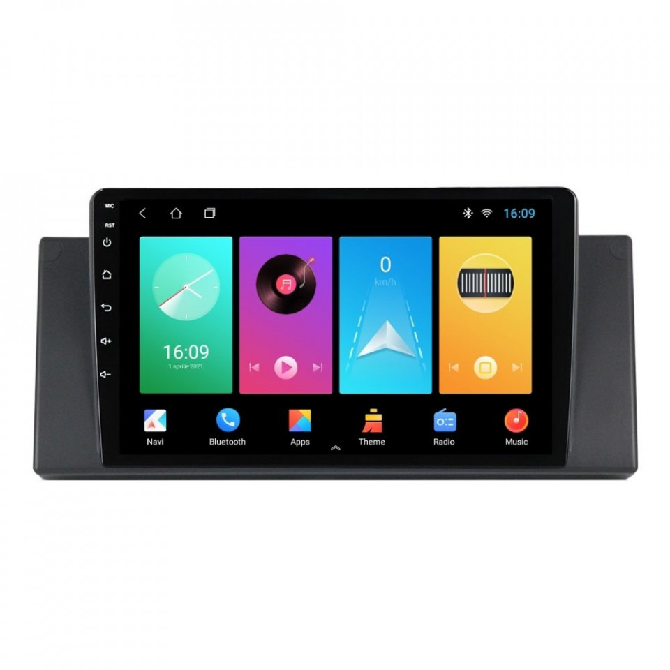 Navigatie dedicata cu Android BMW Seria 5 (E39) 1995 - 2003, 2GB RAM, Radio GPS Dual Zone, Display HD IPS 9" Touchscreen, Internet Wi-Fi, Bluetooth, MirrorLink, USB