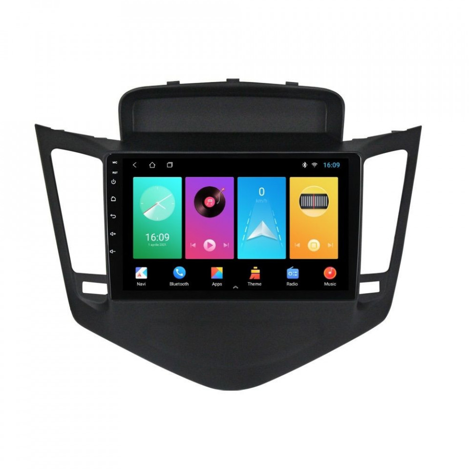 Navigatie dedicata cu Android Chevrolet Cruze 2008 - 2013, 2GB RAM, Radio GPS Dual Zone, Display HD IPS 9" Touchscreen, Internet Wi-Fi, Bluetooth, MirrorLink, USB
