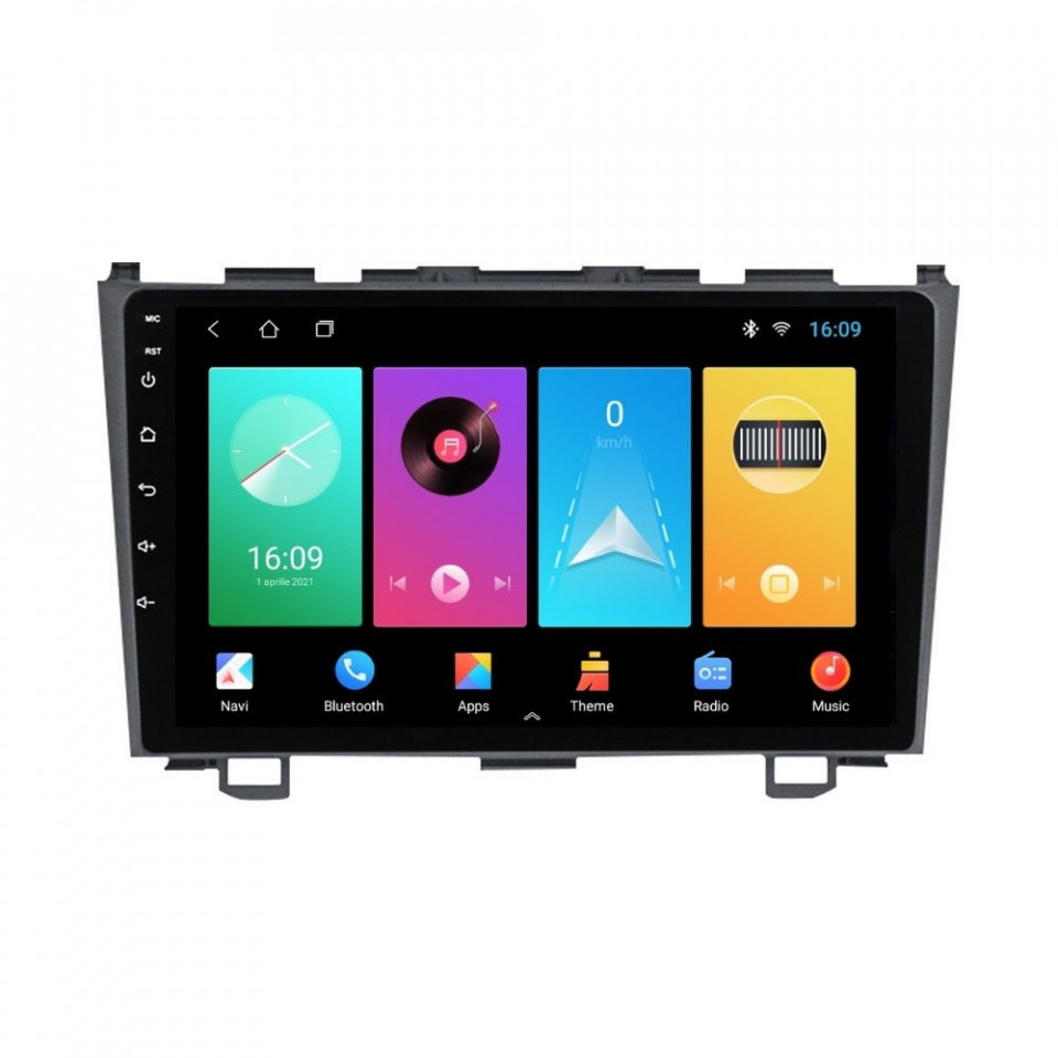 Navigatie dedicata cu Android Honda CR-V III 2006 - 2012, 2GB RAM, Radio GPS Dual Zone, Display HD IPS 9" Touchscreen, Internet Wi-Fi, Bluetooth, MirrorLink, USB