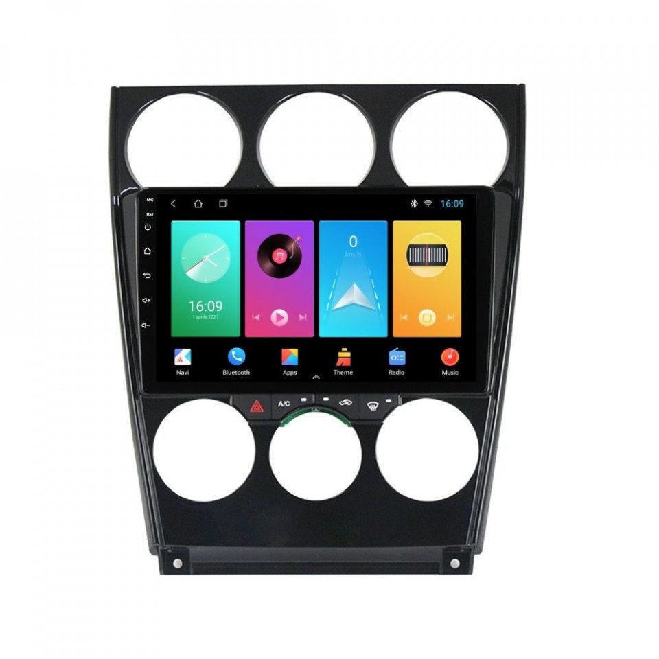 Navigatie dedicata cu Android Mazda 6 2002 - 2008, 2GB RAM, Radio GPS Dual Zone, Display HD IPS 9" Touchscreen, Internet Wi-Fi, Bluetooth, MirrorLink, USB
