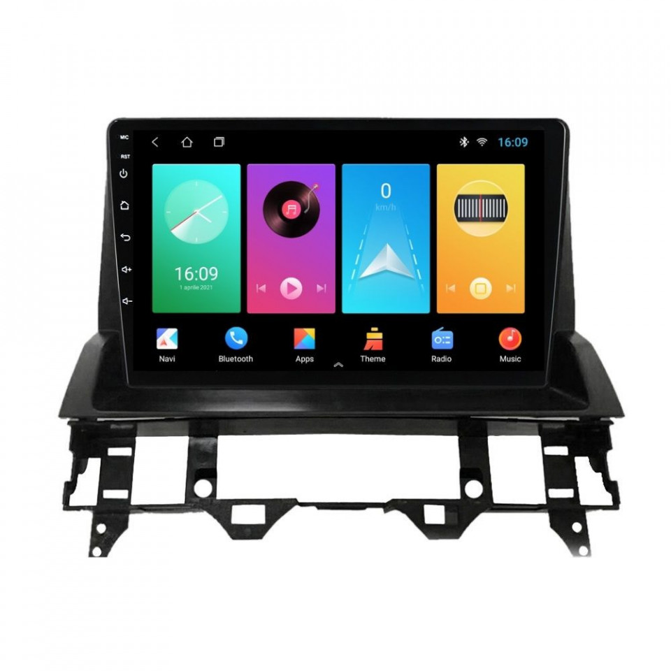 Navigatie dedicata cu Android Mazda 6 2002 - 2008, 2GB RAM, Radio GPS Dual Zone, Display HD IPS 10" Touchscreen, Internet Wi-Fi, Bluetooth, MirrorLink, USB
