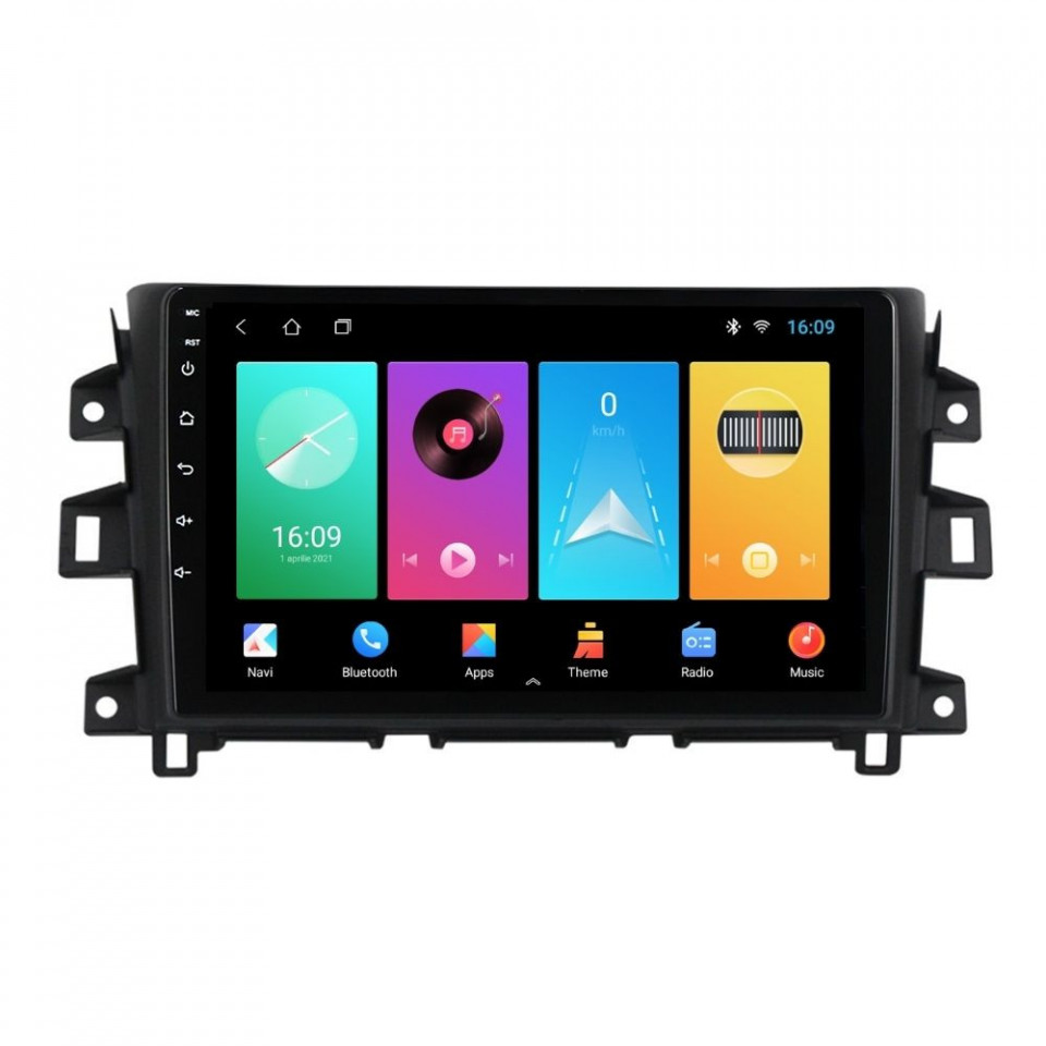 Navigatie dedicata cu Android Nissan Navara / NP300 D23 dupa 2014, 2GB RAM, Radio GPS Dual Zone, Display HD IPS 9" Touchscreen, Internet Wi-Fi, Bluetooth, MirrorLink, USB