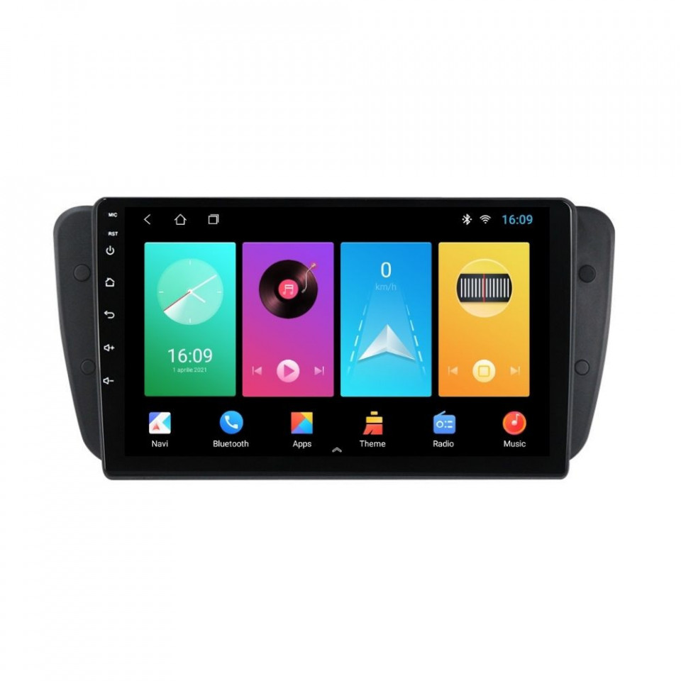 Navigatie dedicata cu Android Seat Ibiza IV 2008 - 2013, 2GB RAM, Radio GPS Dual Zone, Display HD IPS 9" Touchscreen, Internet Wi-Fi, Bluetooth, MirrorLink, USB