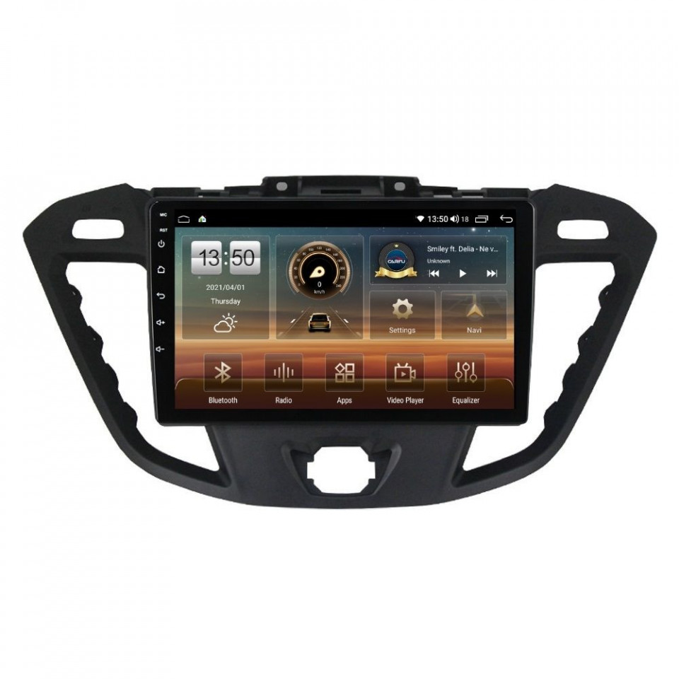 Navigatie dedicata cu Android Ford Transit / Tourneo Custom 2012 - 2018, 4GB RAM, Radio GPS Dual Zone, Display HD QLED 9" Touchscreen, Internet Wi-Fi si slot SIM 4G, Bluetooth, MirrorLink, USB