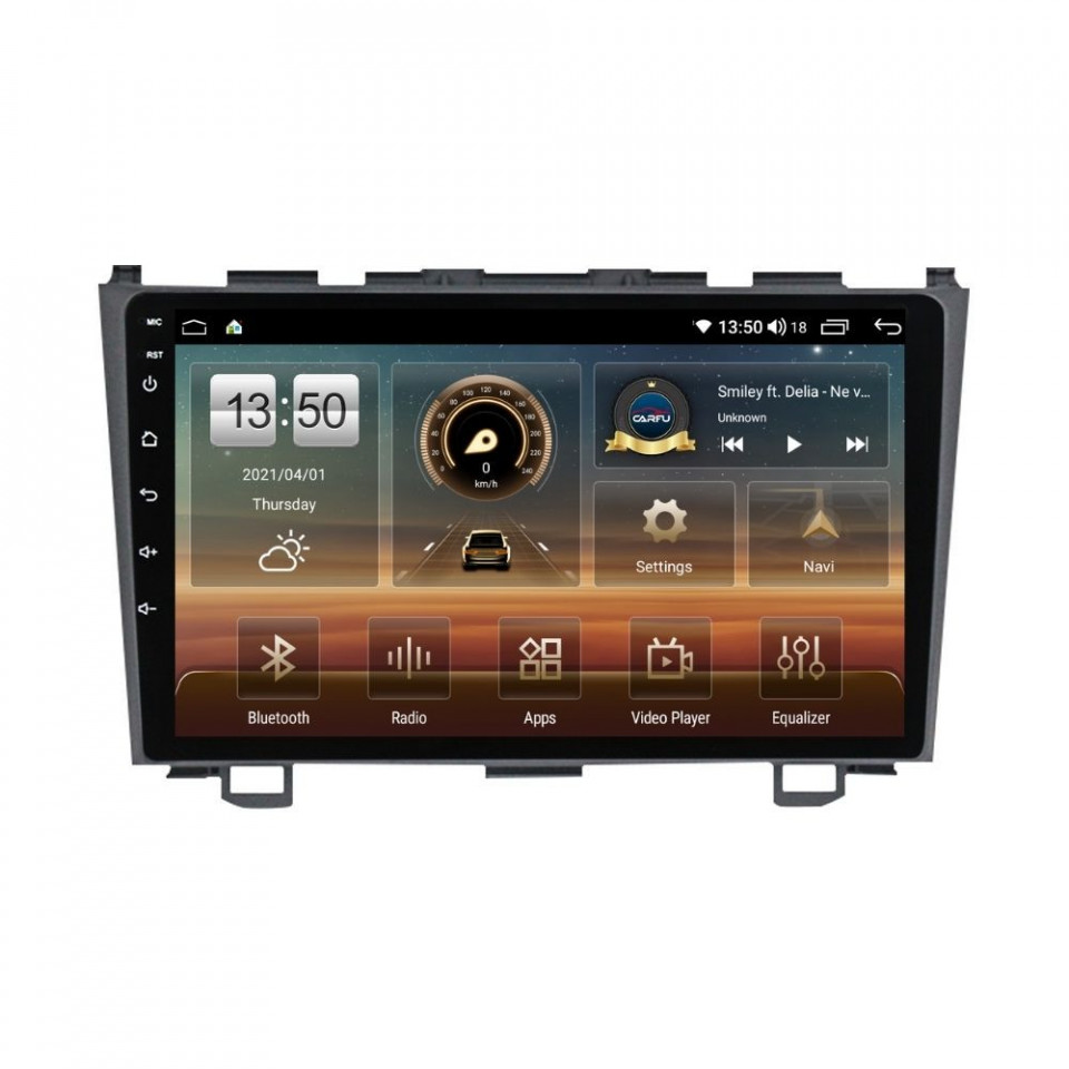 Navigatie dedicata cu Android Honda CR-V III 2006 - 2012, 4GB RAM, Radio GPS Dual Zone, Display HD QLED 9" Touchscreen, Internet Wi-Fi si slot SIM 4G, Bluetooth, MirrorLink, USB