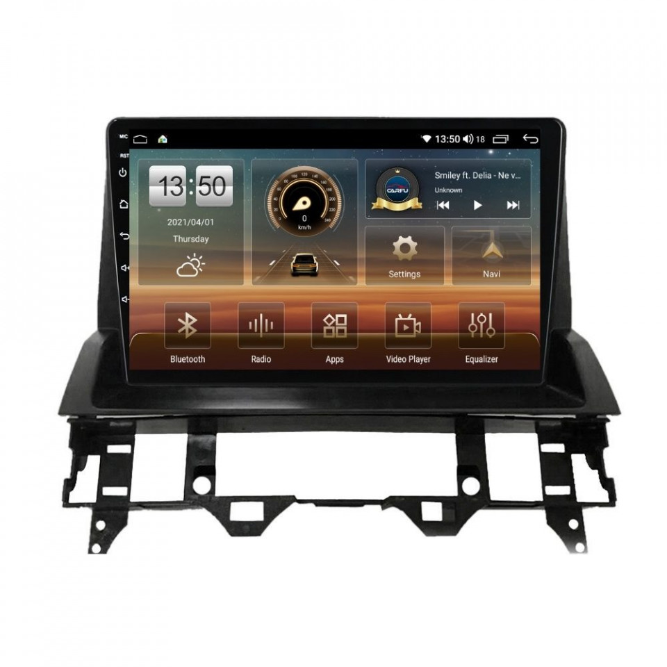 Navigatie dedicata cu Android Mazda 6 2002 - 2008, 4GB RAM, Radio GPS Dual Zone, Display HD QLED 10" Touchscreen, Internet Wi-Fi si slot SIM 4G, Bluetooth, MirrorLink, USB