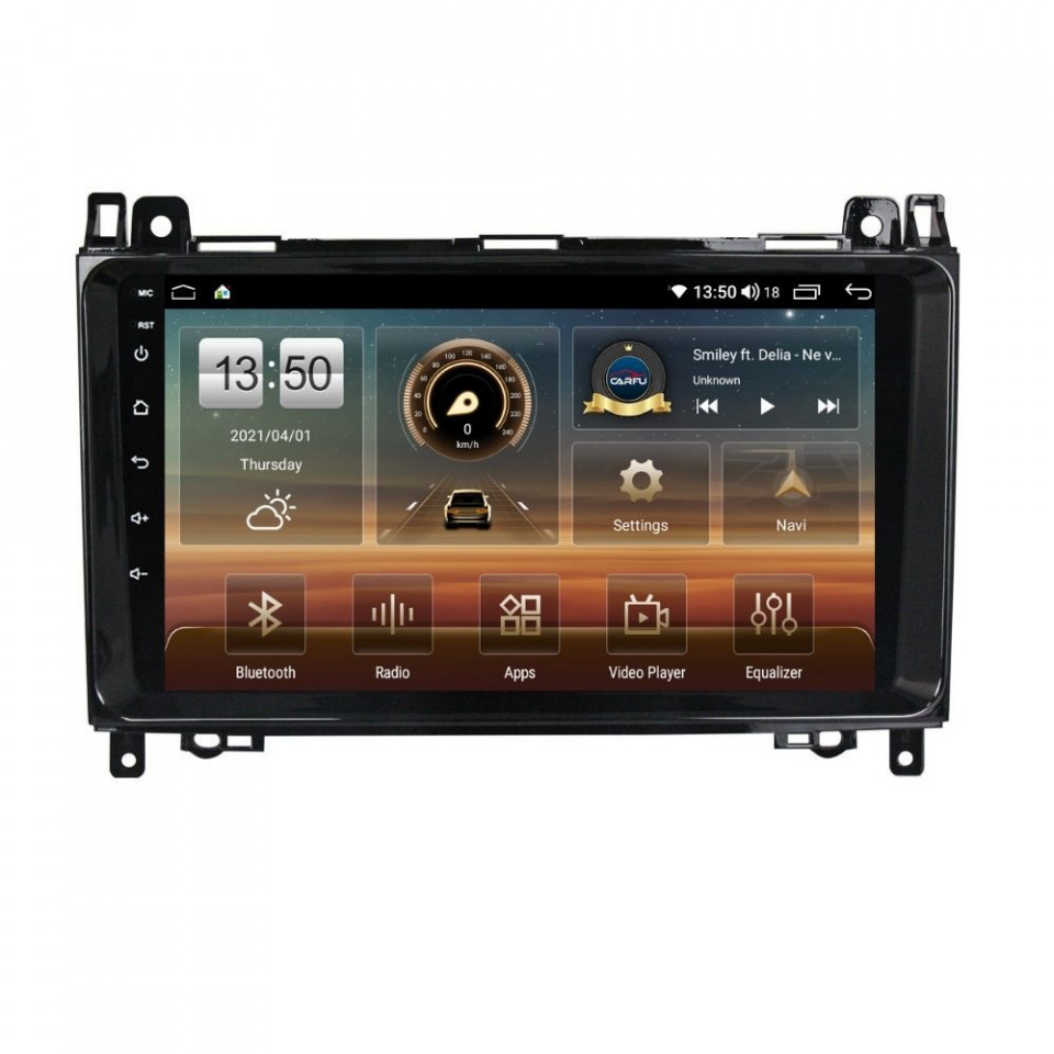Navigatie dedicata cu Android Mercedes Sprinter 2006 - 2018, 4GB RAM, Radio GPS Dual Zone, Display HD QLED 9" Touchscreen, Internet Wi-Fi si slot SIM 4G, Bluetooth, MirrorLink, USB
