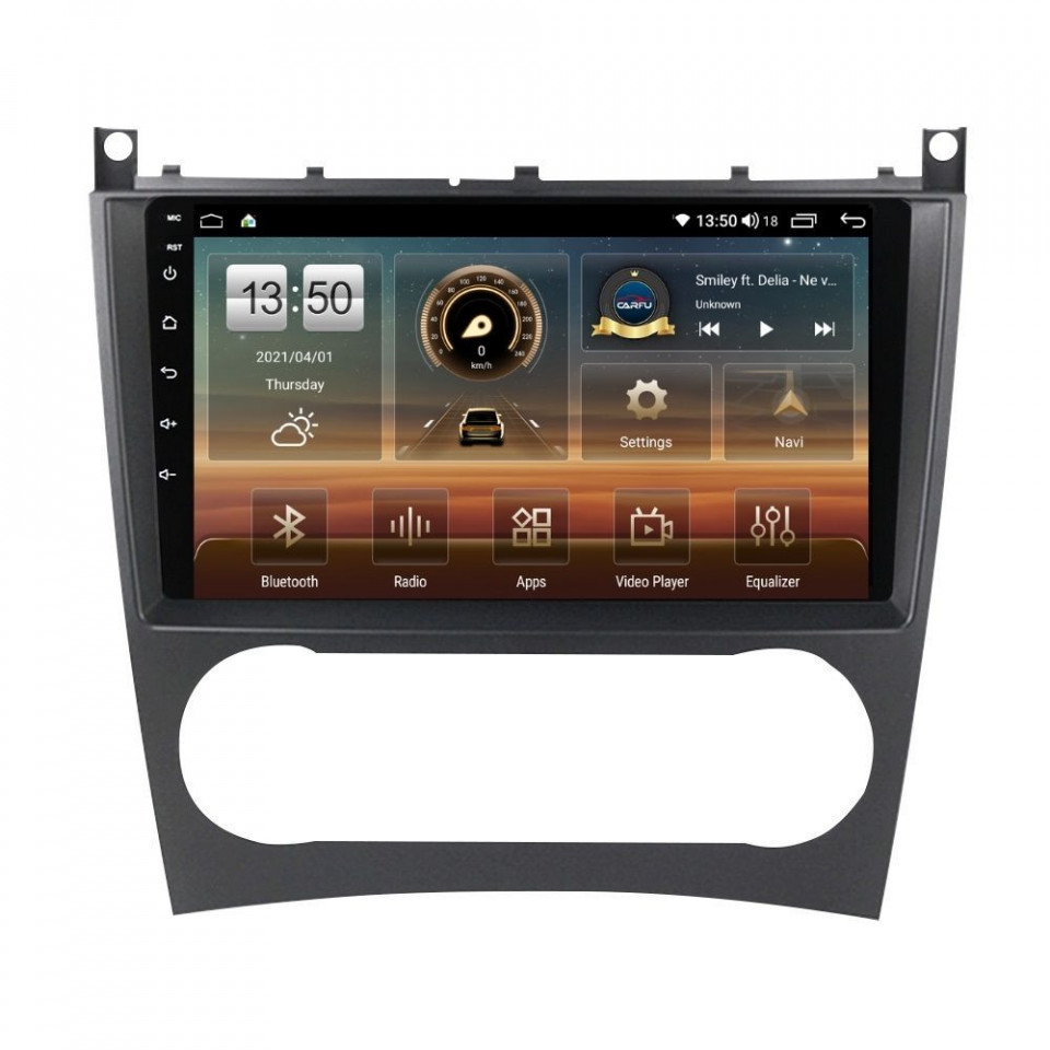 Navigatie dedicata cu Android Mercedes CLC-Class CL203 2008 - 2011, 4GB RAM, Radio GPS Dual Zone, Display HD QLED 9" Touchscreen, Internet Wi-Fi si slot SIM 4G, Bluetooth, MirrorLink, USB