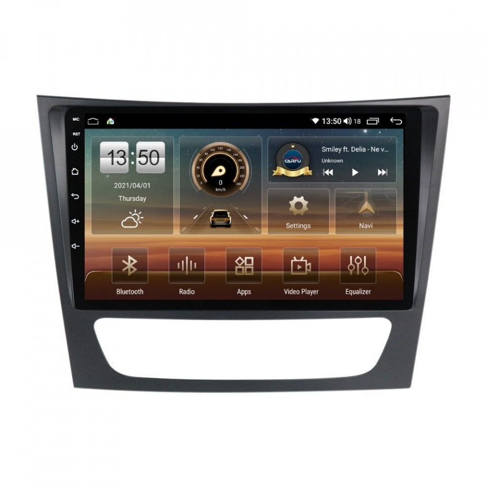 Navigatie dedicata cu Android Mercedes CLS C219 2004 - 2011, 4GB RAM, Radio GPS Dual Zone, Display HD QLED 9" Touchscreen, Internet Wi-Fi si slot SIM 4G, Bluetooth, MirrorLink, USB