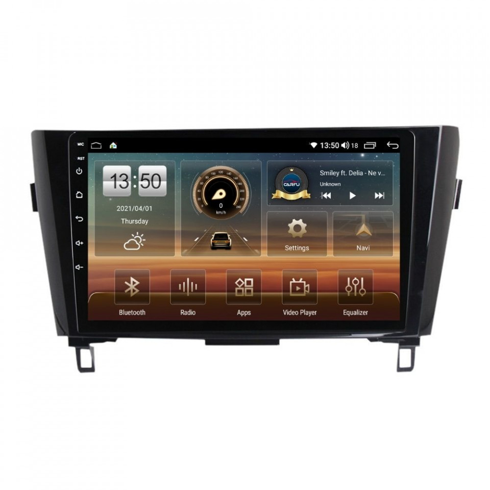 Navigatie dedicata cu Android Nissan X-Trail T32 2014 - 2021, 4GB RAM, Radio GPS Dual Zone, Display HD QLED 10" Touchscreen, Internet Wi-Fi si slot SIM 4G, Bluetooth, MirrorLink, USB