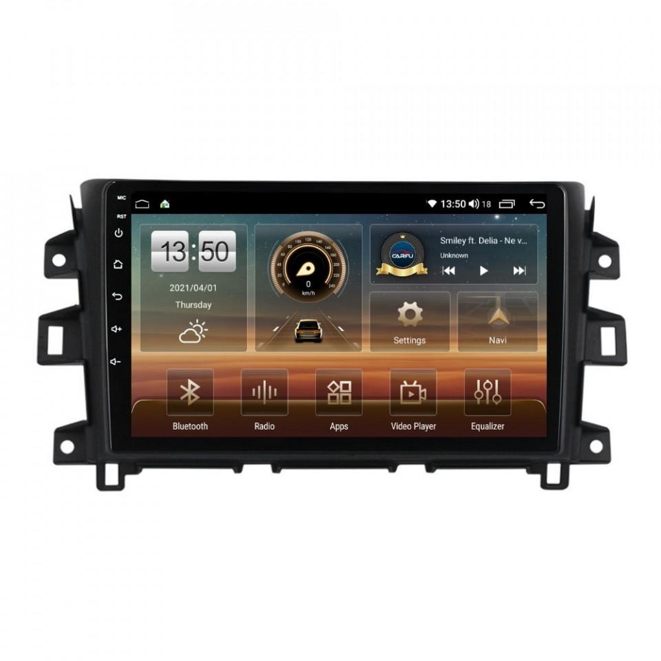 Navigatie dedicata cu Android Nissan Navara / NP300 D23 dupa 2014, 4GB RAM, Radio GPS Dual Zone, Display HD QLED 9" Touchscreen, Internet Wi-Fi si slot SIM 4G, Bluetooth, MirrorLink, USB