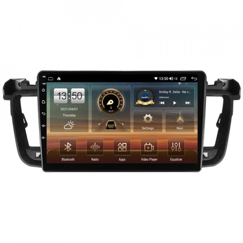Navigatie dedicata cu Android Peugeot 508 I 2010 - 2018, 4GB RAM, Radio GPS Dual Zone, Display HD QLED 9" Touchscreen, Internet Wi-Fi si slot SIM 4G, Bluetooth, MirrorLink, USB
