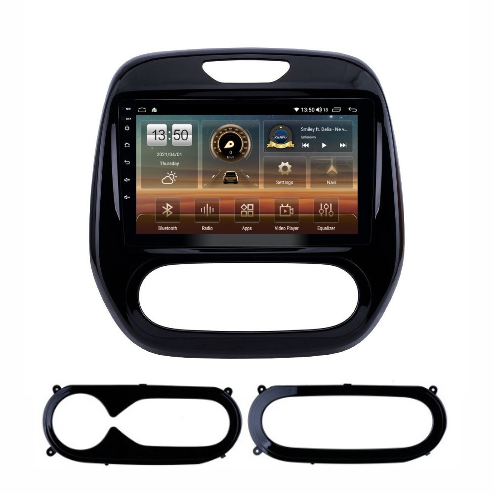 Navigatie dedicata cu Android Renault Captur I 2013 - 2020, 4GB RAM, Radio GPS Dual Zone, Display HD QLED 9" Touchscreen, Internet Wi-Fi si slot SIM 4G, Bluetooth, MirrorLink, USB