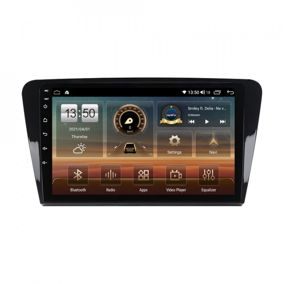Navigatie dedicata cu Android Skoda Octavia III 2013 - 2020, 4GB RAM, Radio GPS Dual Zone, Display HD QLED 10" Touchscreen, Internet Wi-Fi si slot SIM 4G, Bluetooth, MirrorLink, USB