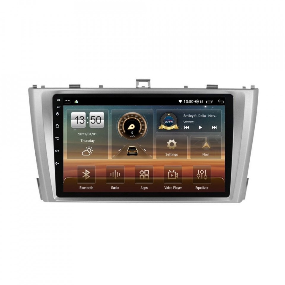 Navigatie dedicata cu Android Toyota Avensis 2009 - 2015, 4GB RAM, Radio GPS Dual Zone, Display HD QLED 9" Touchscreen, Internet Wi-Fi si slot SIM 4G, Bluetooth, MirrorLink, USB