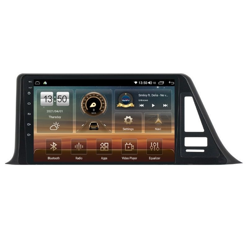 Navigatie dedicata cu Android Toyota C-HR dupa 2016, 4GB RAM, Radio GPS Dual Zone, Display HD QLED 9" Touchscreen, Internet Wi-Fi si slot SIM 4G, Bluetooth, MirrorLink, USB