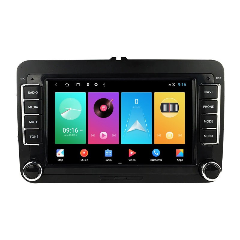 Navigatie dedicata cu Android VW Caddy 2004 - 2020, 1GB RAM, Radio GPS Dual Zone, Display HD IPS 7" Touchscreen, Internet Wi-Fi, Bluetooth, MirrorLink, USB