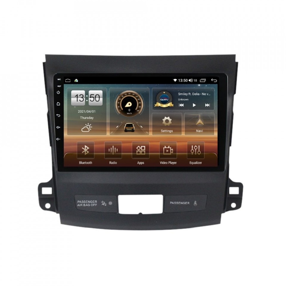 Navigatie dedicata cu Android Peugeot 4007 2007 - 2013, 4GB RAM, Radio GPS Dual Zone, Display HD QLED 9" Touchscreen, Internet Wi-Fi si slot SIM 4G, Bluetooth, MirrorLink, USB