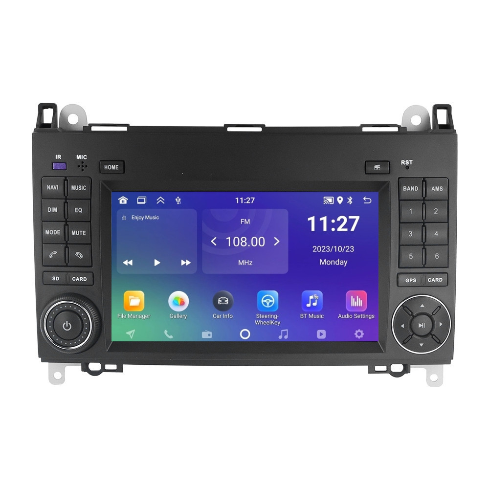 Navigatie dedicata cu Android Mercedes A-Class W169 2004 - 2012, 2GB RAM, Radio GPS Dual Zone, Display HD IPS 7" Touchscreen, Internet Wi-Fi, Bluetooth, MirrorLink, USB
