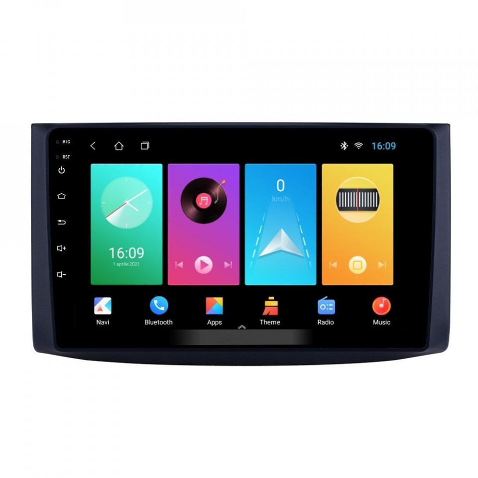 Navigatie dedicata cu Android Chevrolet Kalos 2006 - 2011, 2GB RAM, Radio GPS Dual Zone, Display HD IPS 9" Touchscreen, Internet Wi-Fi, Bluetooth, MirrorLink, USB