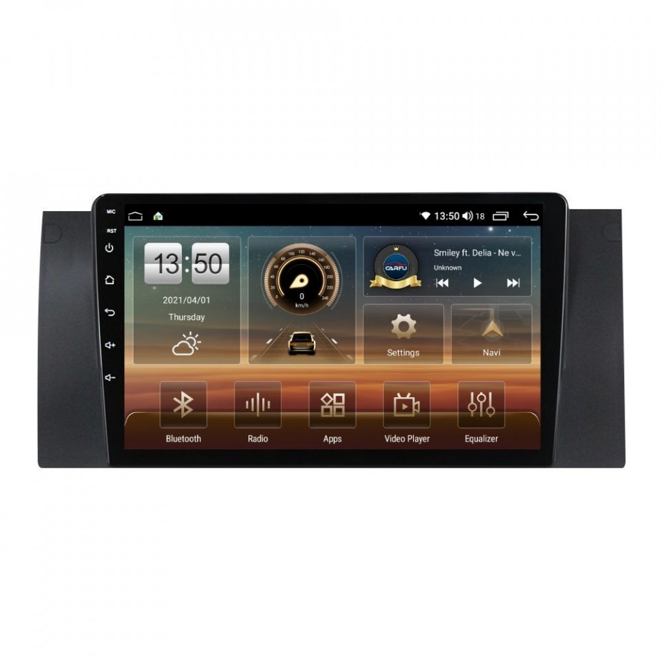 Navigatie dedicata cu Android BMW Seria 5 (E39) 1995 - 2003, 6GB RAM, Radio GPS Dual Zone, Display HD QLED 9" Touchscreen, Internet Wi-Fi si slot SIM 4G, Bluetooth, MirrorLink, USB