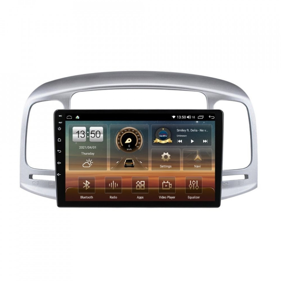 Navigatie dedicata cu Android Hyundai Accent III 2005 - 2010, 6GB RAM, Radio GPS Dual Zone, Display HD QLED 9" Touchscreen, Internet Wi-Fi si slot SIM 4G, Bluetooth, MirrorLink, USB