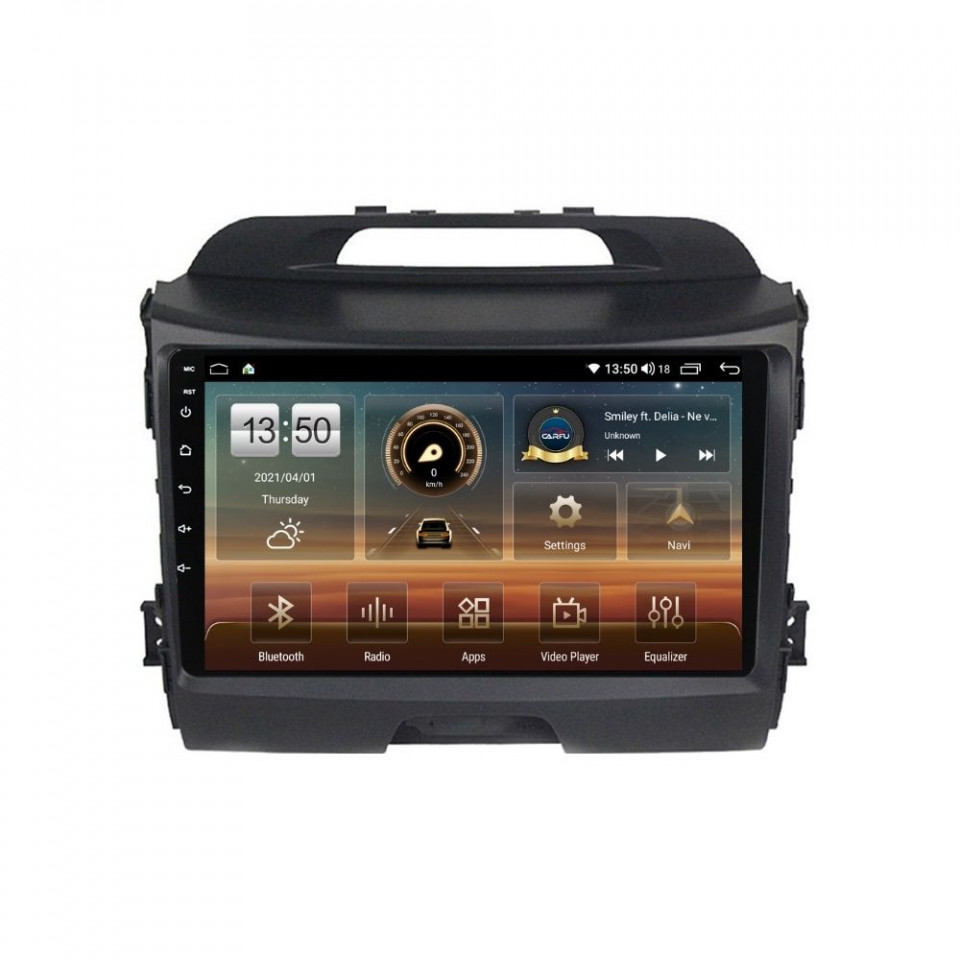 Navigatie dedicata cu Android KIA Sportage 2010 - 2016, 6GB RAM, Radio GPS Dual Zone, Display HD QLED 9" Touchscreen, Internet Wi-Fi si slot SIM 4G, Bluetooth, MirrorLink, USB