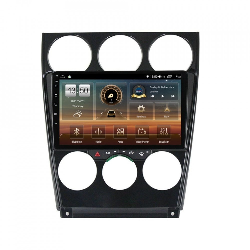 Navigatie dedicata cu Android Mazda 6 2002 - 2008, 6GB RAM, Radio GPS Dual Zone, Display HD QLED 9" Touchscreen, Internet Wi-Fi si slot SIM 4G, Bluetooth, MirrorLink, USB