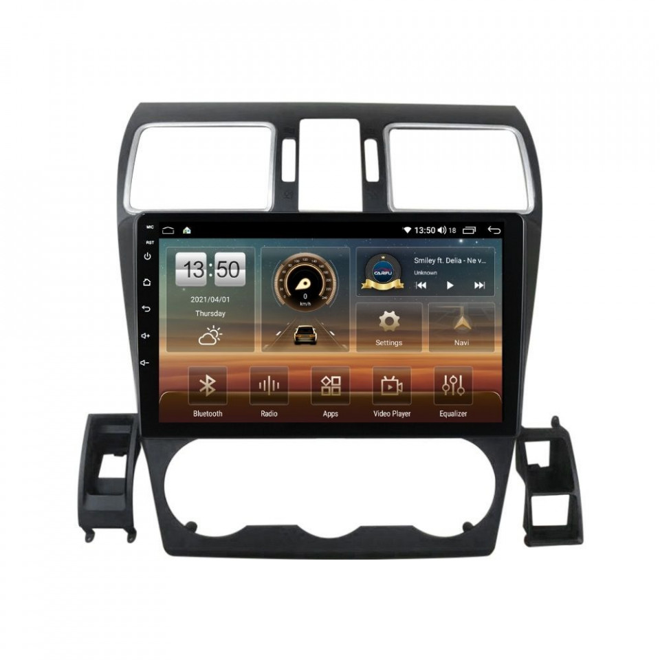 Navigatie dedicata cu Android Subaru Forester 2013 - 2018, 6GB RAM, Radio GPS Dual Zone, Display HD QLED 9" Touchscreen, Internet Wi-Fi si slot SIM 4G, Bluetooth, MirrorLink, USB
