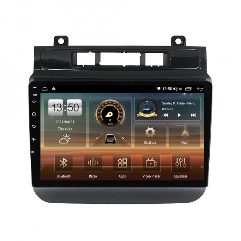 Navigatie dedicata cu Android VW Touareg 7P 2010 - 2018, 6GB RAM, Radio GPS Dual Zone, Display HD QLED 9" Touchscreen, Internet Wi-Fi si slot SIM 4G, Bluetooth, MirrorLink, USB