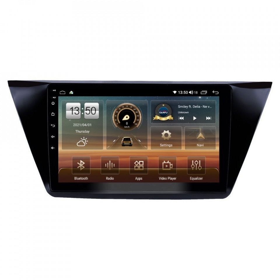 Navigatie dedicata cu Android VW Touran III dupa 2015, 6GB RAM, Radio GPS Dual Zone, Display HD QLED 10" Touchscreen, Internet Wi-Fi si slot SIM 4G, Bluetooth, MirrorLink, USB