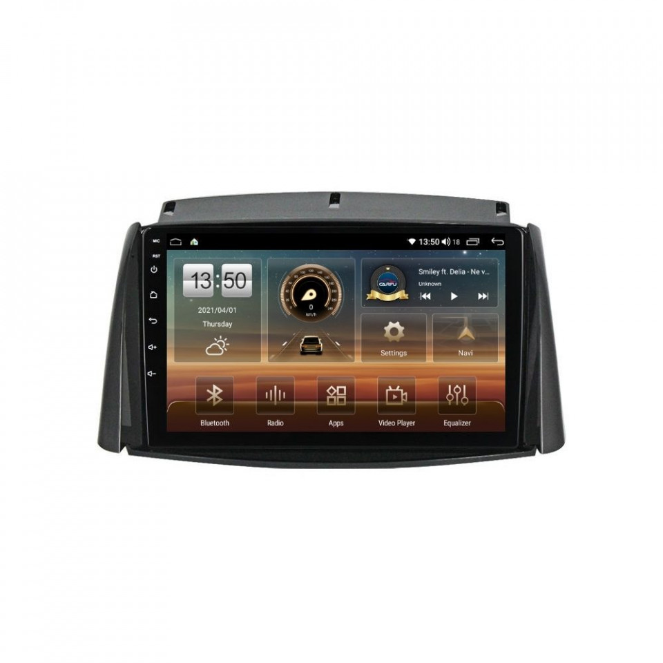 Navigatie dedicata cu Android Renault Koleos 2008 - 2016, 8GB RAM, Radio GPS Dual Zone, Display HD QLED 9" Touchscreen, Internet Wi-Fi si slot SIM 4G, Bluetooth, MirrorLink, USB
