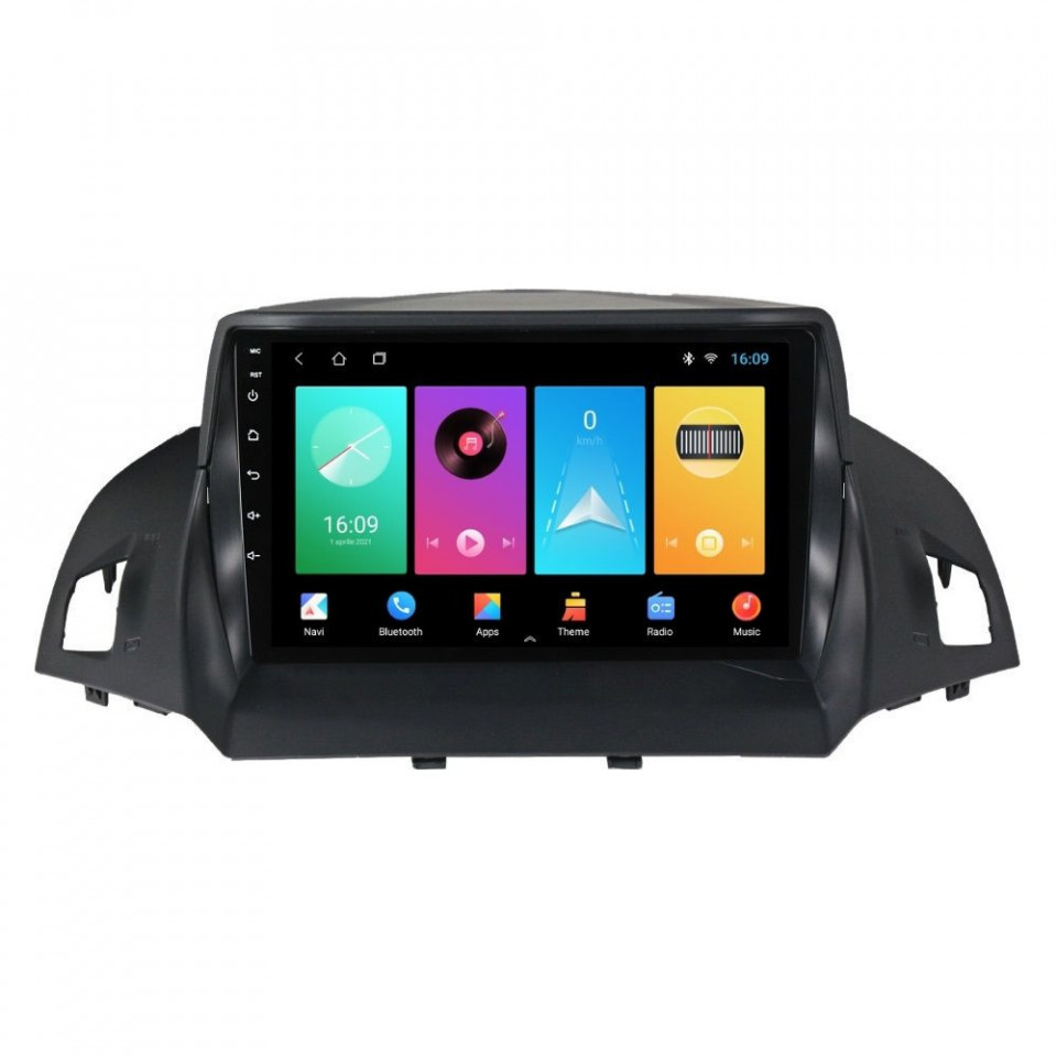 Navigatie dedicata cu Android Ford C-Max II / Grand C-Max 2010 - 2019, 1GB RAM, Radio GPS Dual Zone, Display HD IPS 9" Touchscreen, Internet Wi-Fi, Bluetooth, MirrorLink, USB