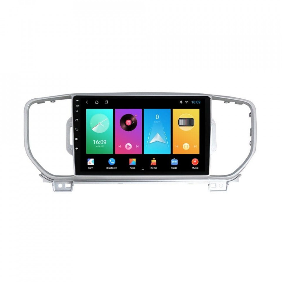 Navigatie dedicata cu Android KIA Sportage 2016 - 2018, 1GB RAM, Radio GPS Dual Zone, Display HD IPS 9" Touchscreen, Internet Wi-Fi, Bluetooth, MirrorLink, USB