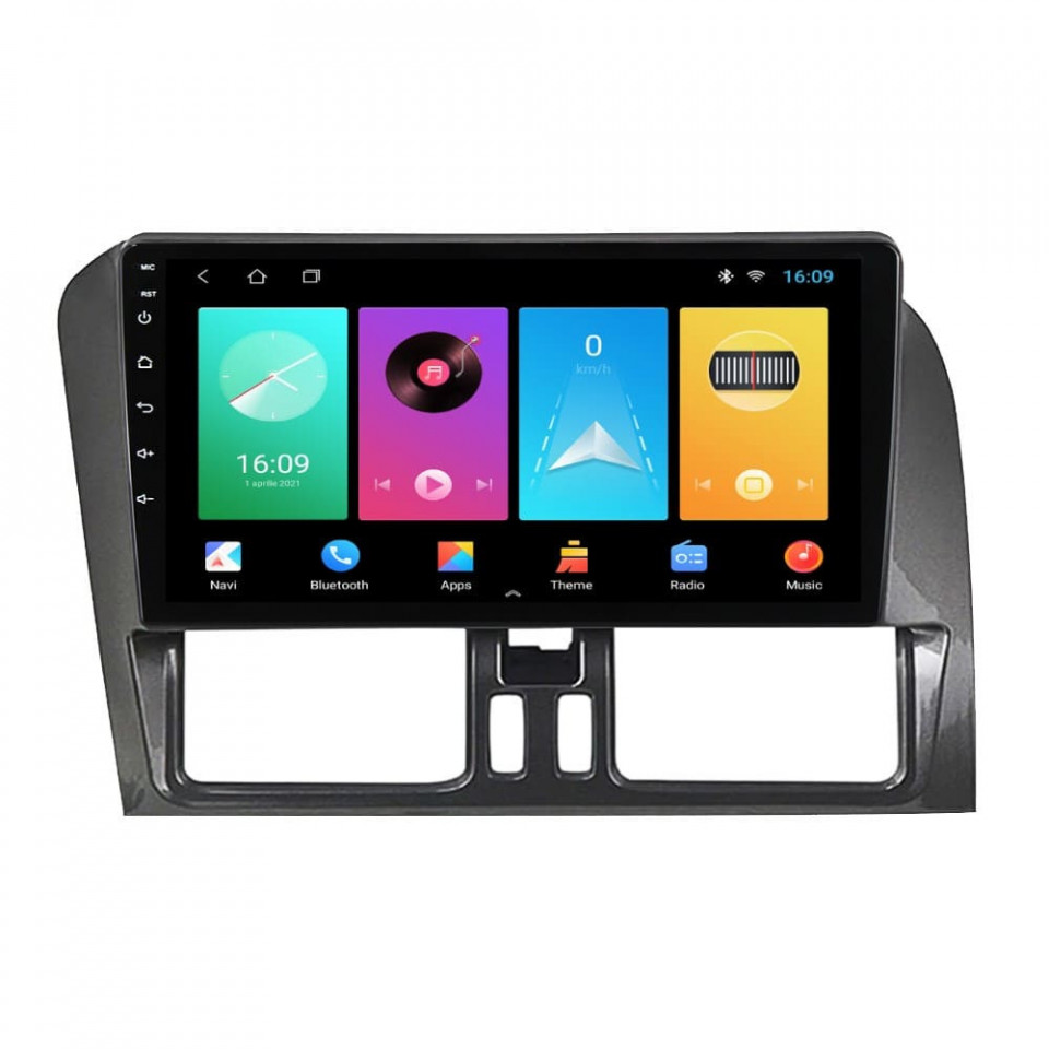 Navigatie dedicata cu Android Volvo XC60 I 2008 - 2013, 1GB RAM, Radio GPS Dual Zone, Display HD IPS 9" Touchscreen, Internet Wi-Fi, Bluetooth, MirrorLink, USB