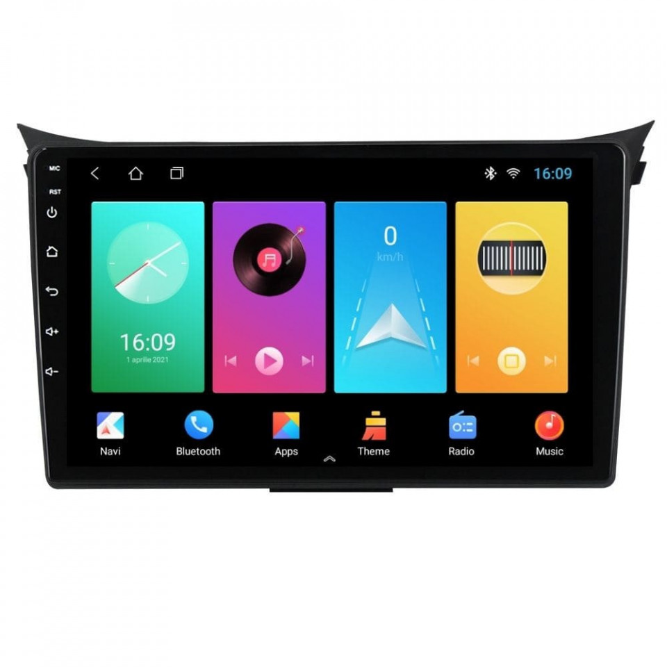 Navigatie dedicata cu Android Hyundai i30 2011 - 2017, 2GB RAM, Radio GPS Dual Zone, Display HD IPS 9" Touchscreen, Internet Wi-Fi, Bluetooth, MirrorLink, USB