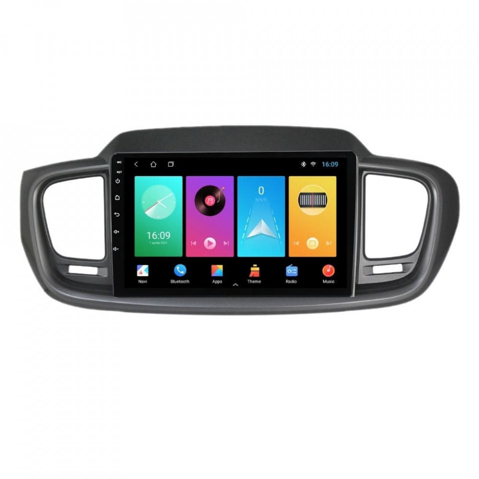 Navigatie dedicata cu Android KIA Sorento III 2015 - 2020, 2GB RAM, Radio GPS Dual Zone, Display HD IPS 10" Touchscreen, Internet Wi-Fi, Bluetooth, MirrorLink, USB