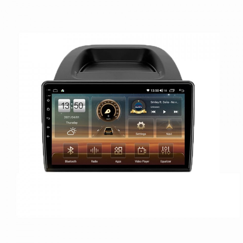 Navigatie dedicata cu Android Ford Ecosport dupa 2018, 4GB RAM, Radio GPS Dual Zone, Display HD QLED 10" Touchscreen, Internet Wi-Fi si slot SIM 4G, Bluetooth, MirrorLink, USB