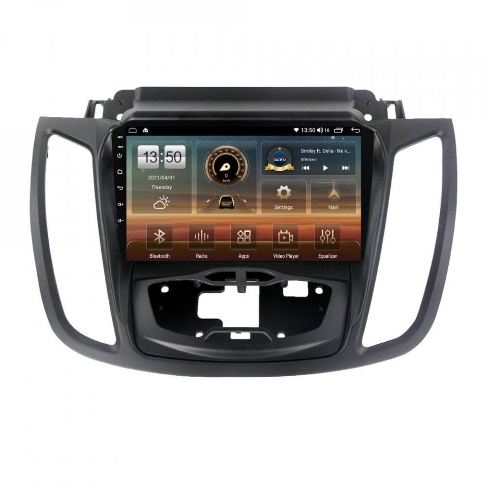 Navigatie dedicata cu Android Ford Kuga II 2012 - 2019 cu navigatie originala, 4GB RAM, Radio GPS Dual Zone, Display HD QLED 9" Touchscreen, Internet Wi-Fi si slot SIM 4G, Bluetooth, MirrorLink, USB