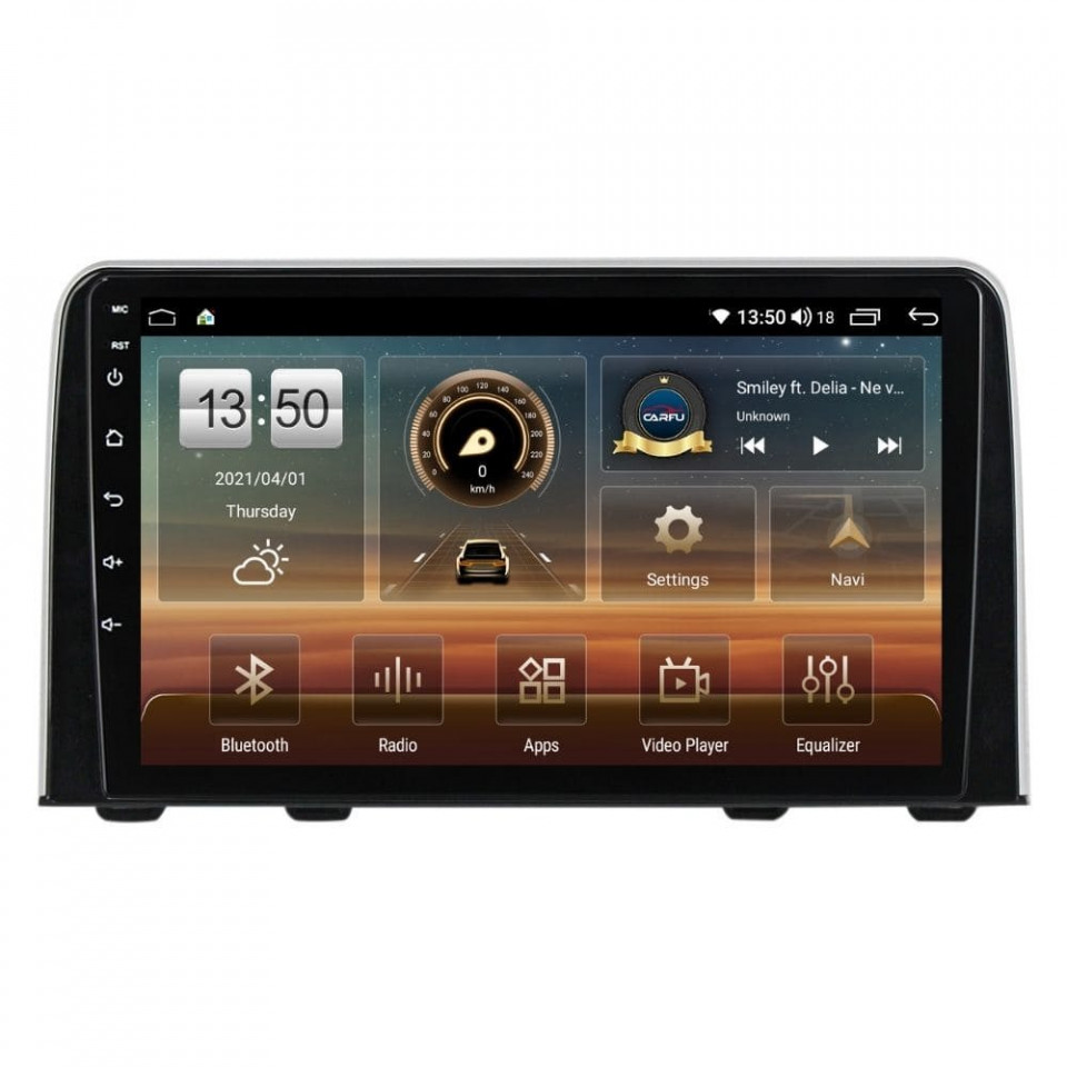 Navigatie dedicata cu Android Honda CR-V V 2017 - 2022, 4GB RAM, Radio GPS Dual Zone, Display HD QLED 9" Touchscreen, Internet Wi-Fi si slot SIM 4G, Bluetooth, MirrorLink, USB