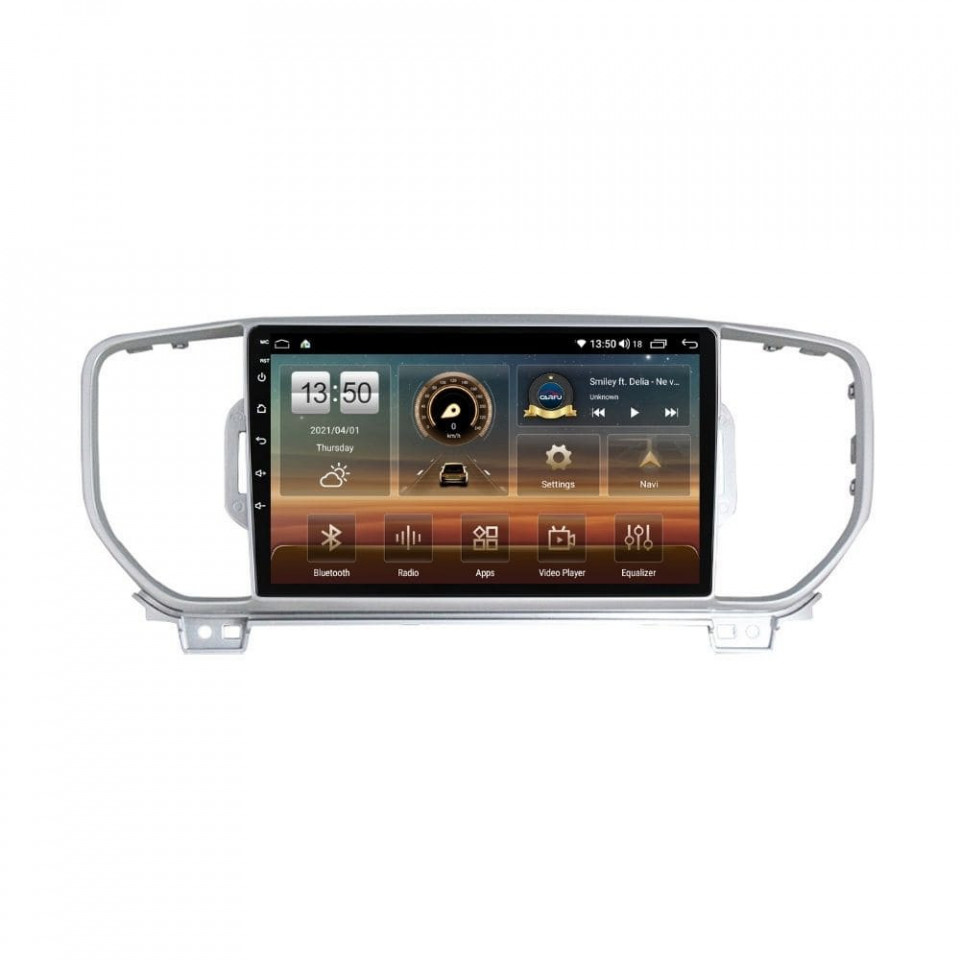 Navigatie dedicata cu Android KIA Sportage 2016 - 2018, 4GB RAM, Radio GPS Dual Zone, Display HD QLED 9" Touchscreen, Internet Wi-Fi si slot SIM 4G, Bluetooth, MirrorLink, USB